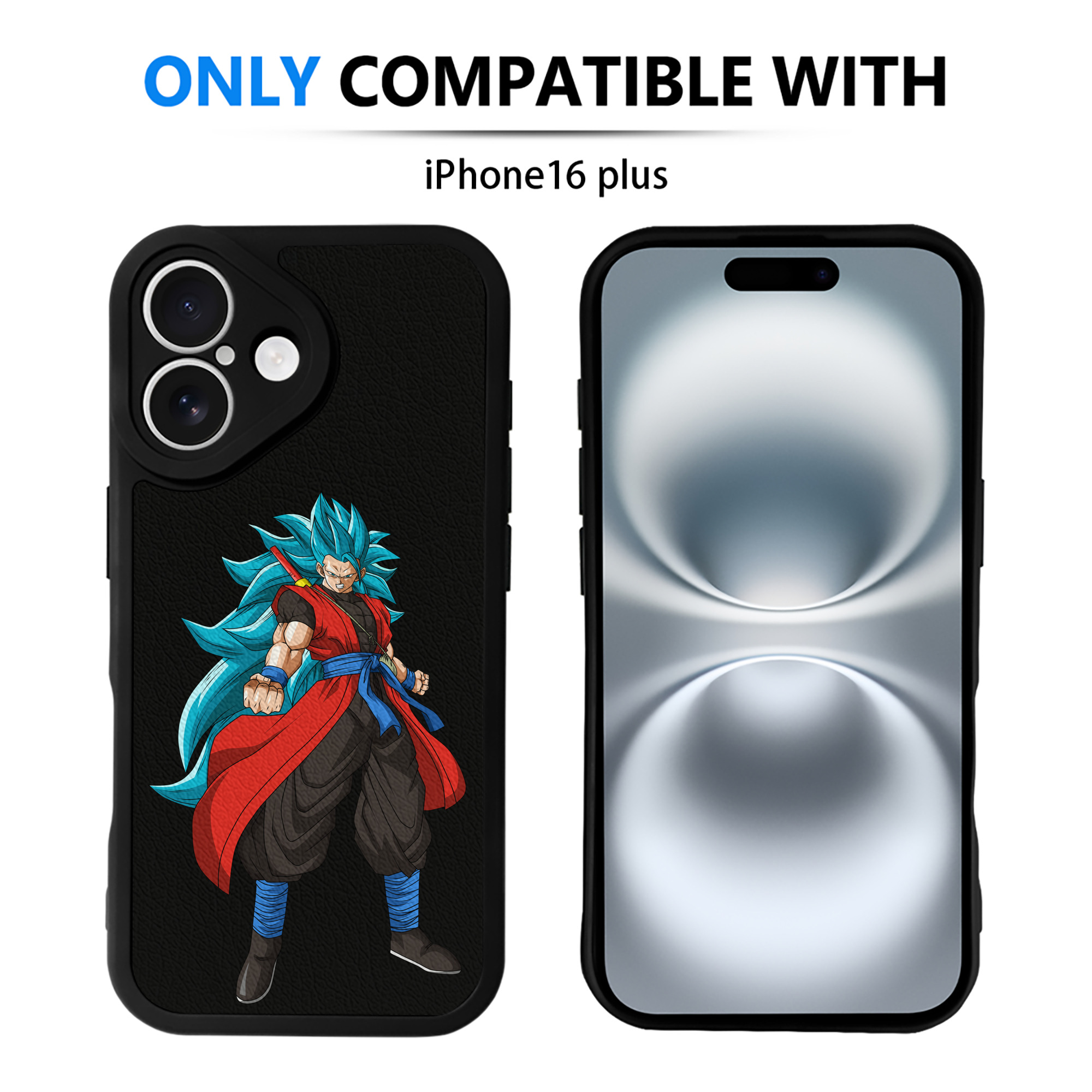 （画像用） ドラゴンボール ベジット DRAGON BALL Vegetto 【iPhone 16シリーズ対応】シリコンスマホケース（レザー調） 材質：シリコン